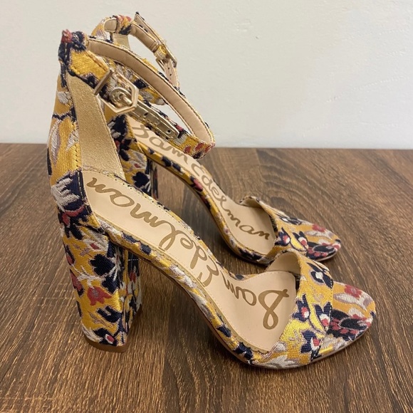 NIB SAM EDELMAN YARO OPEN-TOE BLOCK HEEL SANDALS - Picture 2 of 5